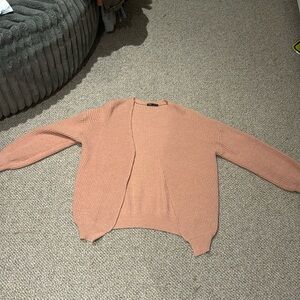 Pink cotton/wool sweater. Soft,no snags